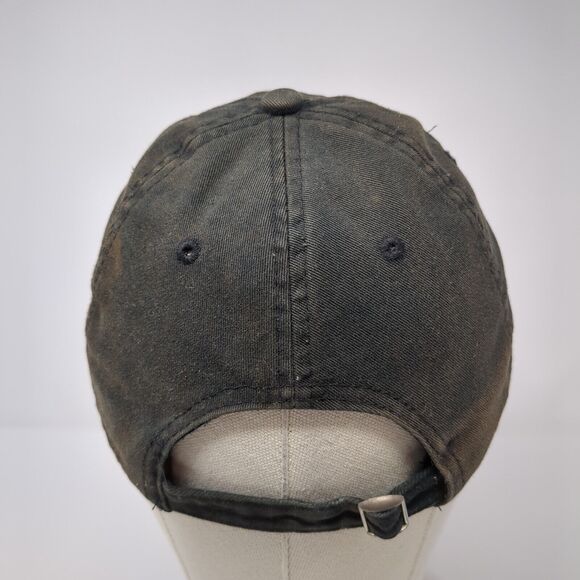 Chicago Slideback Hat Black One Size Adjustable Embroidered 6 Panel - Picture 5 of 8